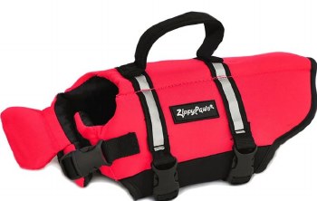 Zippy Paws Adventure Life Jacket, Red Black, Dog Seasonal, Extra Exra Small