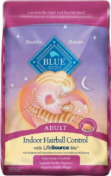 Blue Buffalo Indoor Hairball Control Chicken and Brown Rice Recipe Adult Dry Cat Food 15lb