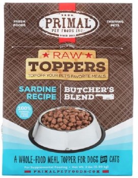 Primal Butcher Blen Topper Sardine for Cat & Dog, 2lb