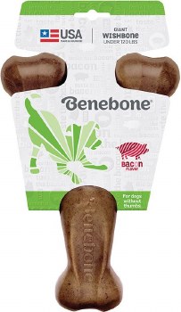 Benebone Chew Good Wish Bone with Real Bacon Giant