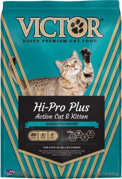 Victor Hi-Pro Plus Active Cat & Kitten, Dry Cat Food, 15lb