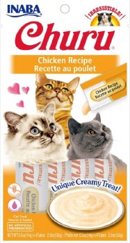 Inaba Churu Puree Cat Treats, Chicken, .5oz, 4 count