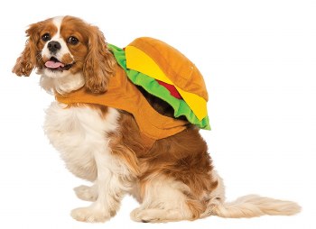 Cheeseburger Dog Costume, Large
