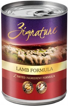 Zignature Lamb Limited Ingredient Formula Canned Wet Dog Food case of 12, 13oz Cans