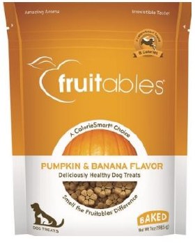 Fruitables Pumpkin and Banana Baked Dog Treats 7oz