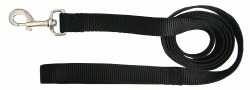 Hamilton Single Thick Nylon Dog Lead with Swivel Snap, 5/8 inch thick, 6 feet long, Black