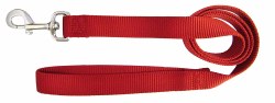 Hamilton Single Thick Nylon Dog Lead, 1 inch thick x 2ft long, Red