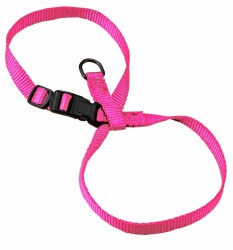 Hamilton Adjustable Figure 8 Puppy or Cat Harness, 3/8 inch, Hot Pink, Lg