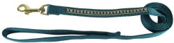 Hamilton Gold Rhinestone Dog Lead, 4ft, Dark Green