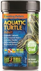 ExoTerra Adult Aquatic Turtle Floating Pellets Reptile Food 1.40oz