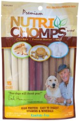 Nutri Chomps Assorted Mini Twist, Digestible Dog Chew, 15oz