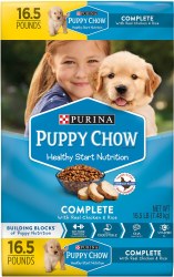 Purina Puppy Chow Complete with Real Chicken and Rice, Dry Dog Food, 15 lb