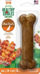 Nylabone Healthy Edibles Chew Treat for Dogs, Bacon Flavor, Wolf, Dog Dental Health