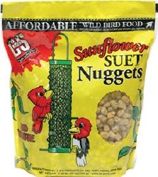 C&S Sunflower Suet Nuggets Wild Bird Food, 27oz