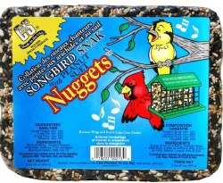 C&S Songbird Snak Cake with Suet Nuggets Wild Bird Food, 2lb