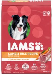 IAMS Adult Formula Lamb and Rice Minichunks Recipe Dry Dog Food 15lb