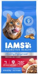IAMS Proactive Health, Chicken and Beef, Dry Cat Food, 6lb