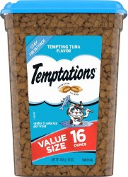 Whiskas Temptations Tempting Tuna Flavor Cat Treats 16oz