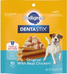 Pedigree Dentastix Original Small Medium Dog Treats 10 Pack