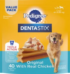 Pedigree Dentastix Orignal, Dental Treats, Large 40 Count