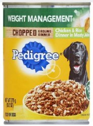 Pedigree Lean Chicken and Rice, Wet Dog Food, 13.2oz