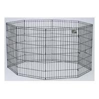 MidWest Black E-Coat Exercise Pen with Step-Thru Door 36 Inch tall