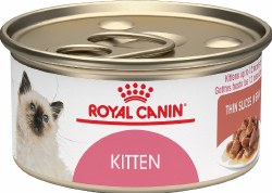 Royal Canin Feline Health Nutrition Kitten Thin Slices in Gravy, Wet Cat Food, case of 24, 3oz