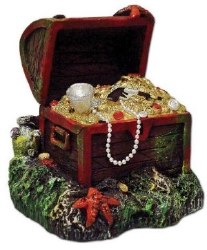 Blue Ribbon Pet Products Exotic Environments Captain Kidd Buried Treasure Aquarium Ornament
