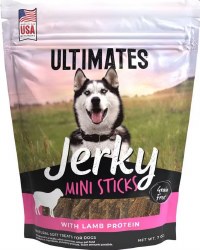 Ultimates Jerky Mini Sticks, Grain Free, Lamb, Dog Treats, 7oz