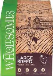 Wholesomes Large Breed Adult Formula Chicken Meal and Rice Recipe, Dry Dog Food, 40lb