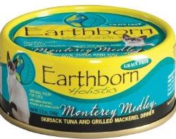 Earthborn Holistic Monterey Medley Recipe with Tuna and Mackerel Grain Free Canned Wet Cat Food 5.5oz