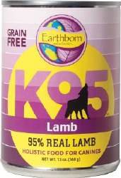 Earthborn Holistic K95 Lamb Recipe Grain Free Canned Wet Dog Food 13oz