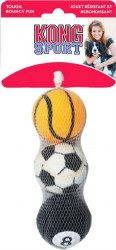 Kong Sport Balls Dog Toys, Assorted, Medium, 3 count