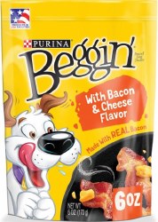 Purina Beggin Strips Bacon and Cheese, Dog Treats, 6oz