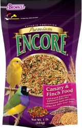 FMBrowns Premium Encore Canary and Finch, Bird Food, 1lb