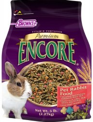 Browns Encore Premium Rabbit Food 5 lbs