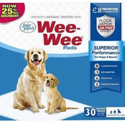 Four Paws Wee Wee Pads 22 inch x 23 inch, 30 Count