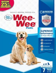 Four Paws Wee Wee Pads 22 inch x 23 inch, 7 Count