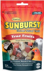 Higgins Sunburst Gourmet True Fruits Bird Treats 5oz