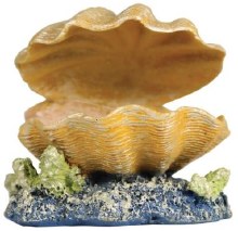GloFish Clam Aquarium Ornament