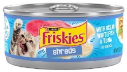 Purina Friskies Oceanfish and Tuna, Wet Cat Food, 5.5oz