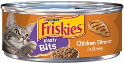 Purina Friskies Meaty Bits and Chicken, Wet Cat Food, 5.5oz