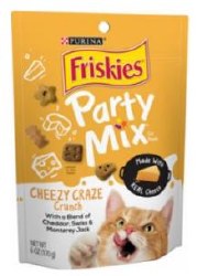 Purina Friskies Party Mix Cheese, Cat Treats, 6oz