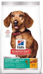 Hills Science Diet Small Breed Perfect Weight Formula Chicken Recipe, Dry Dog Food, 4lb