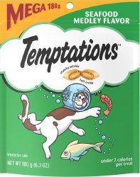 Whiskas Temptations Seafood Medley Flavor Cat Treats 6.35oz