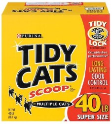 Purina Tidy Cats Long Lasting Odor Control, Cat Litter, 40lb