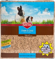 Kaytee Clean and Cozy Small Animal Bedding, Natural, 72L
