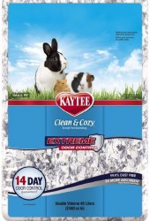 Kaytee Clean and Cozy Extreme Odor Control Small Animal Bedding, Gray, 40L