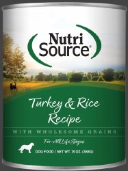 NurtiSource Turkey & Rice, Wet Dog Food, 13oz