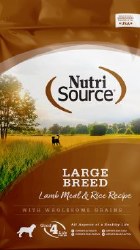 NutriSource Large Breed Adult Lamb Meal and Rice Formula Dry Dog Food 30 lbs